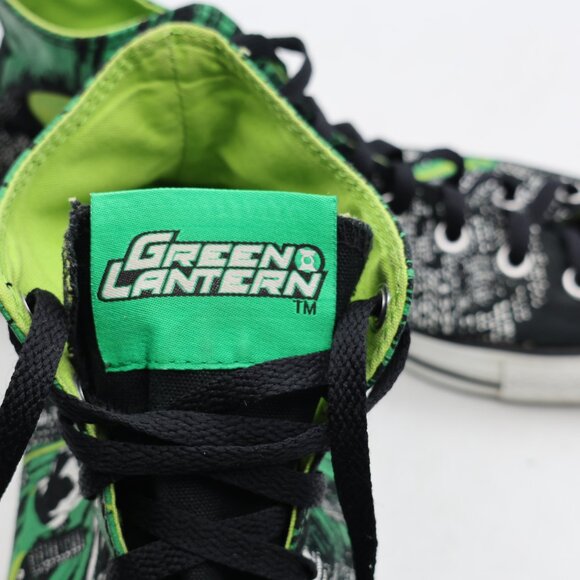 Converse All Star Hi DC Comics Green Lantern Shoes Men's 12 Women's 14 Graphic - Picture 11 of 12